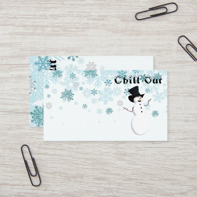 Chill Out Business Card (Front/Back In Situ)