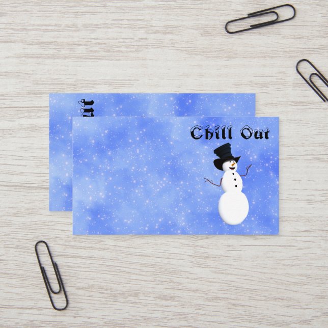 Chill Out Business Card (Front/Back In Situ)