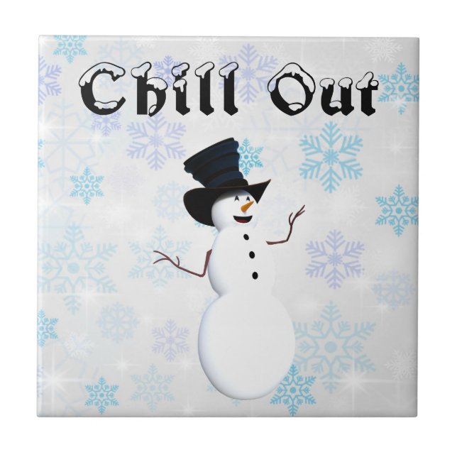 Chill Out Ceramic Tile (Front)