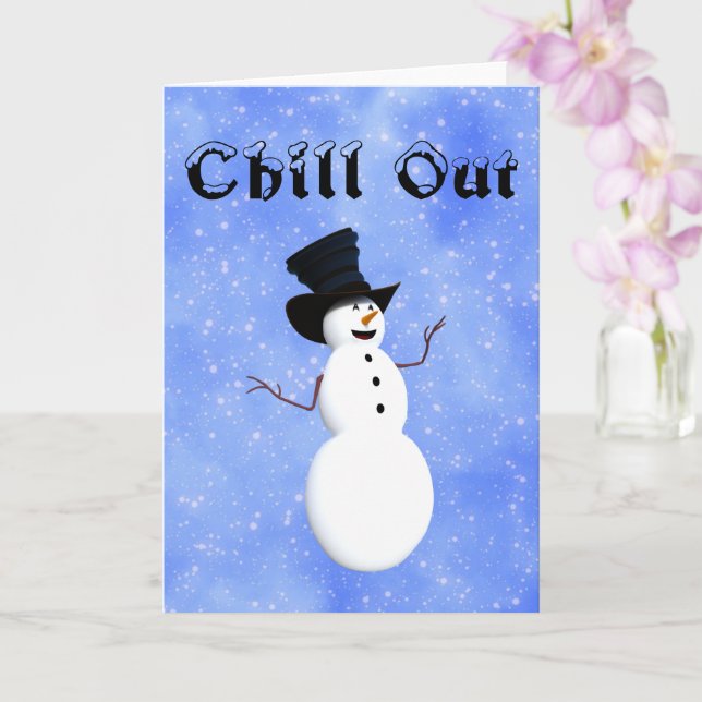 Chill Out Greeting Card (Orchid)