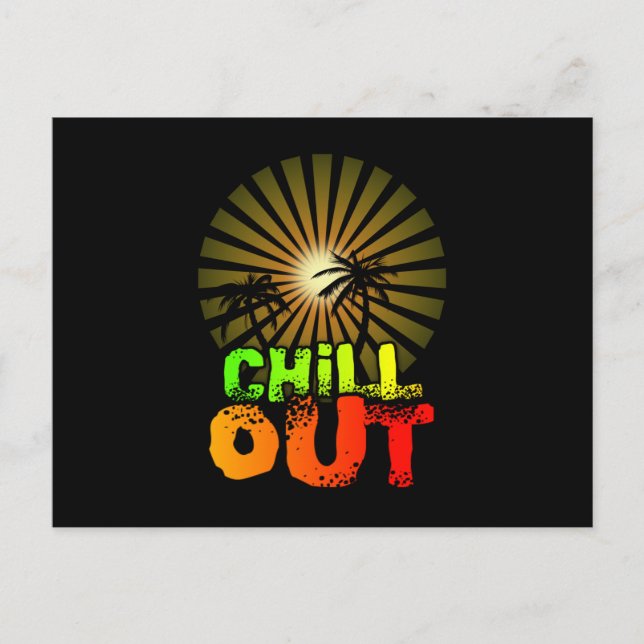 Chill out Jamaica Postcard (Front)