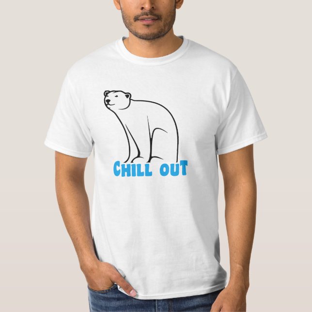 Chill Out Polar Bear T-Shirt (Front)