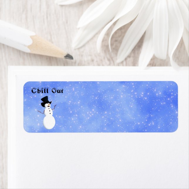 Chill Out Return Address Label (Insitu)