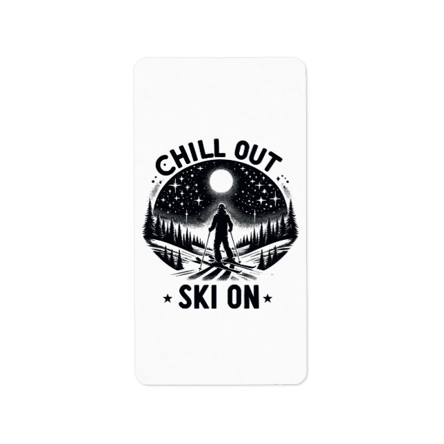 Chill out Ski on Label (Front)