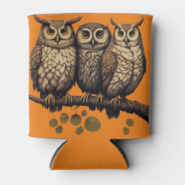 Chill Out with Wise Owls by Your Side Cooler (Front)