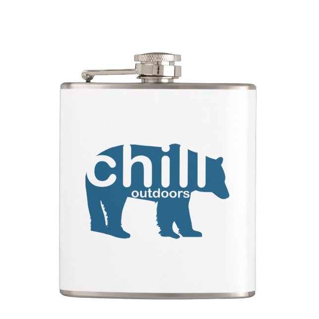 Chill Outdoors Bear Hip Flask (Front)