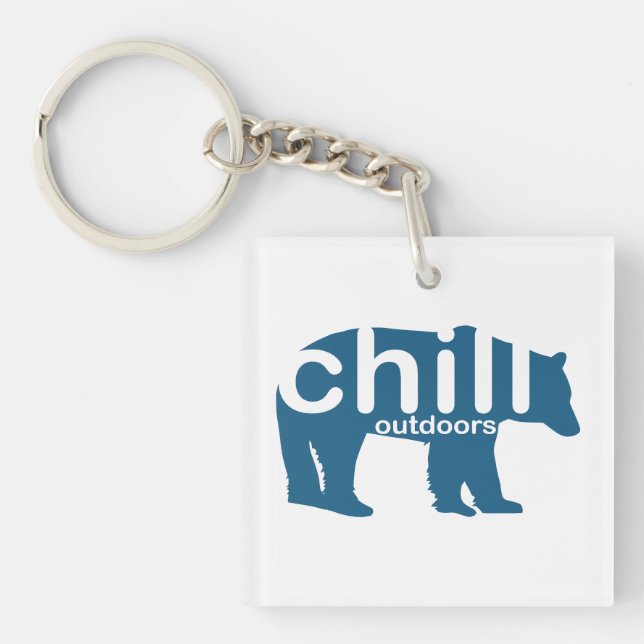 Chill Outdoors Bear Key Ring (Front)