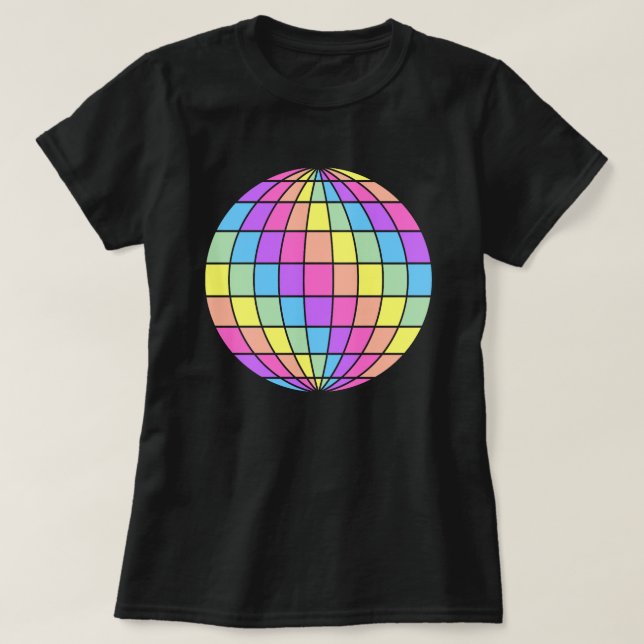 CHILL PASTEL DISCO BALL SHIRT (Design Front)