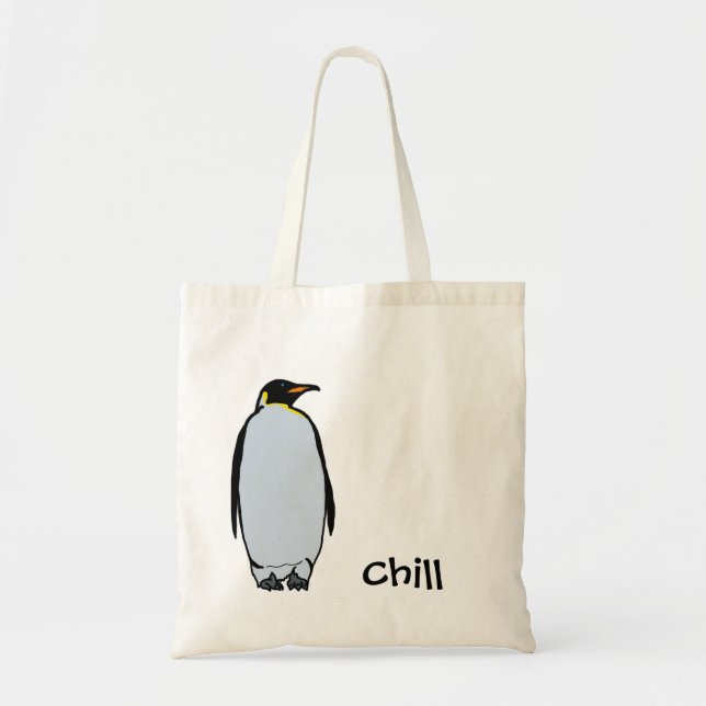 Chill Penguin Tote Bag (Front)