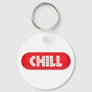 Chill Pill Key Ring
