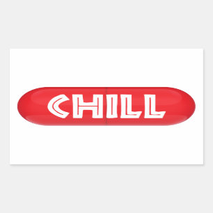 Chill Pill Rectangular Sticker