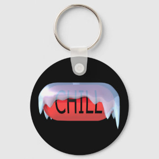 Chill Pill Red Keychain