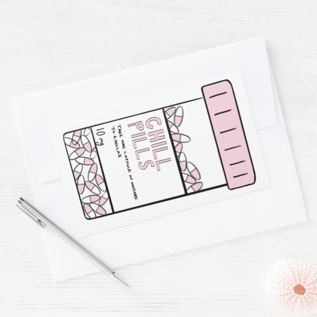 chill pill sticker (Envelope)
