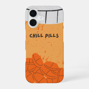 'Chill Pills' Medicine Bottle Good Vibes Humour iPhone 16 Case