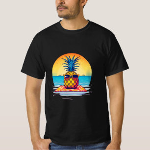 Chill Pineapple Summer Vibes Design, T-Shirt