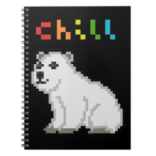 Chill Polar Bear Animal Lover Notebook