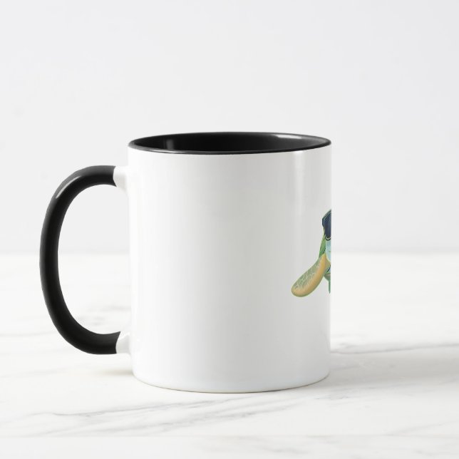 Chill Sea Turtle with Sunglasses Mug (Left)