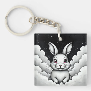 Chill Sky vibes Heavenly Bunny Key Ring