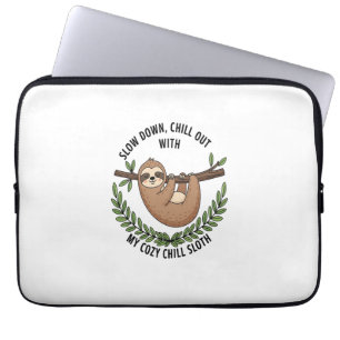 Chill Sloth, USA Animal Laptop Sleeve
