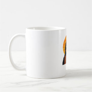 Chill Sloth with Sunglasses - Retro Sunset Vibes C Coffee Mug