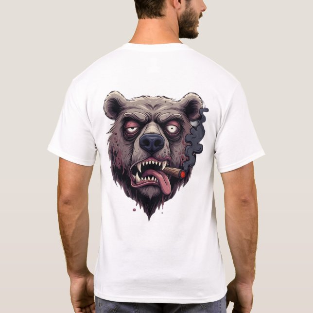 Chill Smokey Bear Vibes  T-Shirt (Back)