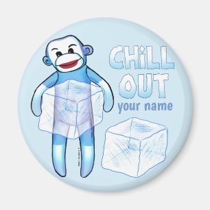 Chill Sock Monkey   Magnet