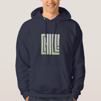 Chill - Soft Green on Blue Edition Hoodie