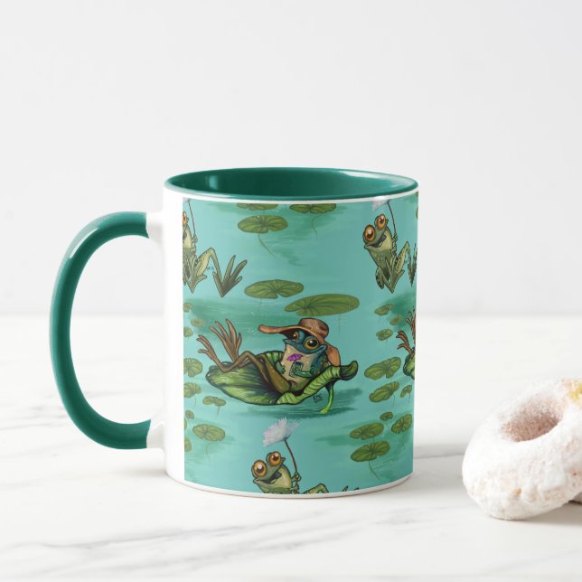 Chill Summer Frogs Mug (With Donut)