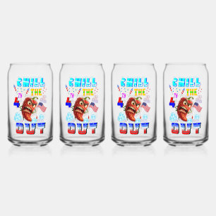 Chill The 4th Out Can Glass