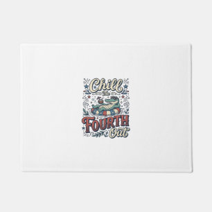 Chill The Fourth Out Alligator Patriotic Shirt Des Doormat