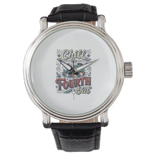 Chill The Fourth Out Alligator Patriotic Shirt Des Watch