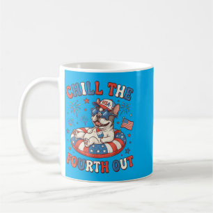 Chill The Fourth Out French Bulldog 4th Of July Coffee Mug