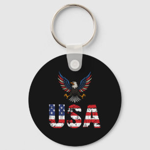 Chill The Fourth Out Independence Usa Flag Funny 4 Key Ring