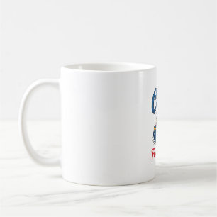 Chill the Fourth Out Patriotic Duck T-Shirt Design Coffee Mug
