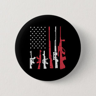 Chill The Fourth Out Retro 4th Of July Patriotic W 6 Cm Round Badge