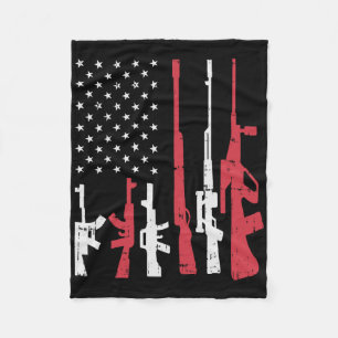 Chill The Fourth Out Retro 4th Of July Patriotic W Fleece Blanket