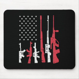 Chill The Fourth Out Retro 4th Of July Patriotic W Mouse Pad