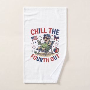 Chill The Fourth Out Turtle Summer Holiday Shirt_1 Hand Towel