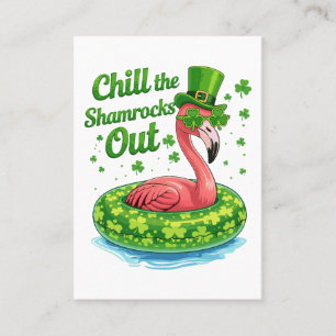 Chill The Shamrocks Out Funny St Patrick’s Day Business Card