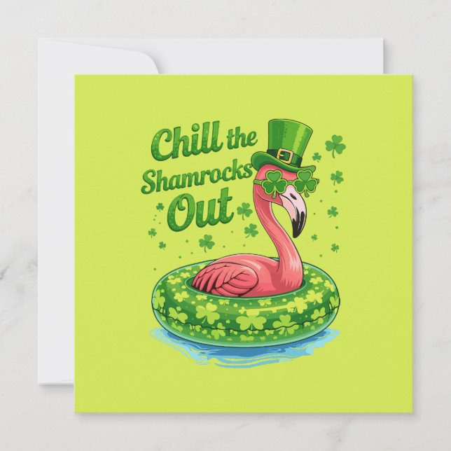 Chill The Shamrocks Out Funny  St Patrick’s Day Card (Front)