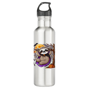 Chill Thrills Halloween Sloth Oversized T-Shirt 710 Ml Water Bottle