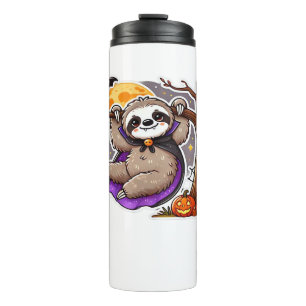 Chill Thrills Halloween Sloth Oversized T-Shirt Thermal Tumbler
