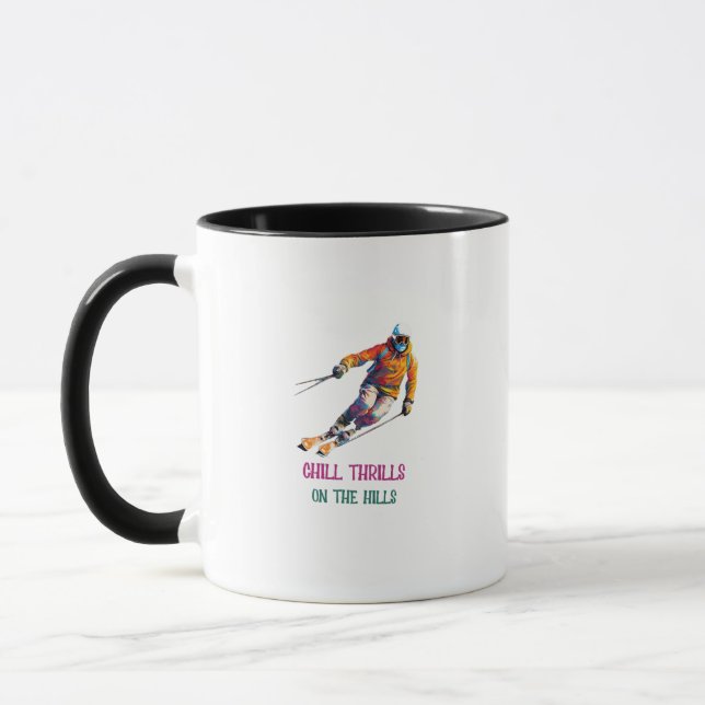 Chill Thrills On The Hills  Mug (Left)