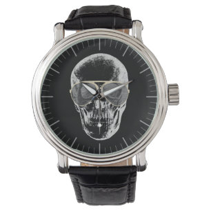 Chill Vintage Skull in Sunglasses Watch