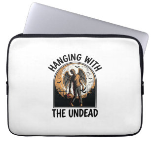 Chill Zombie Shirt Vintage Halloween Graphic_1 Laptop Sleeve