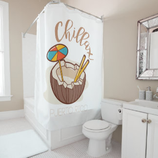 Chillax - Puerto Rico Shower Curtain