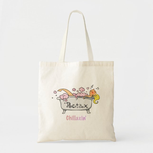 Chillaxin’ Mode – Fun Everyday Carry-All Tote Bag (Front)