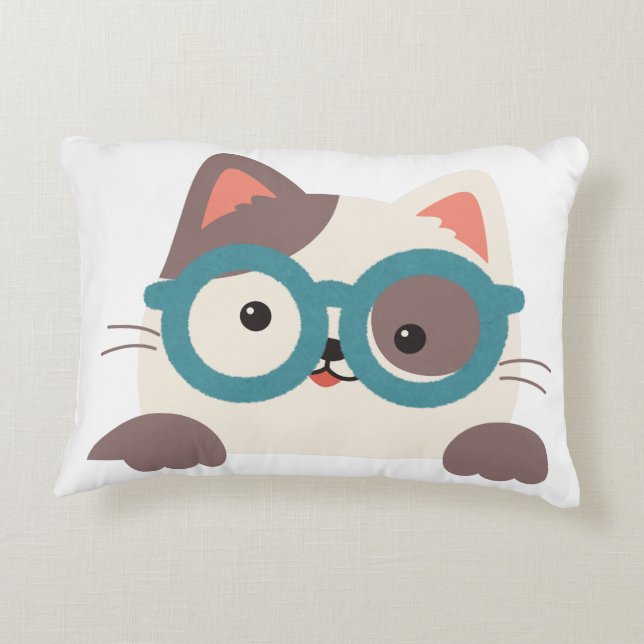 Chilled Cat Decorative Cushion (Back)