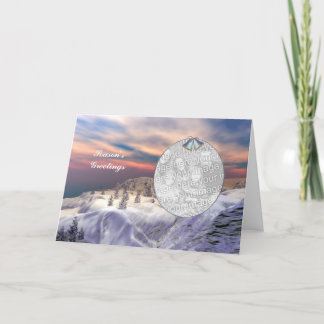 Chilled Hills (photo frame) Holiday Card