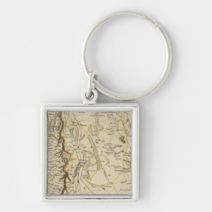 Chilli And Part Of The Viceroyalty Of La Plata Key Ring